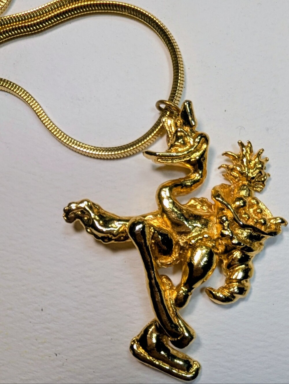 Wendy Gell Disney Mademoiselle up and over from Fantasia pendant.